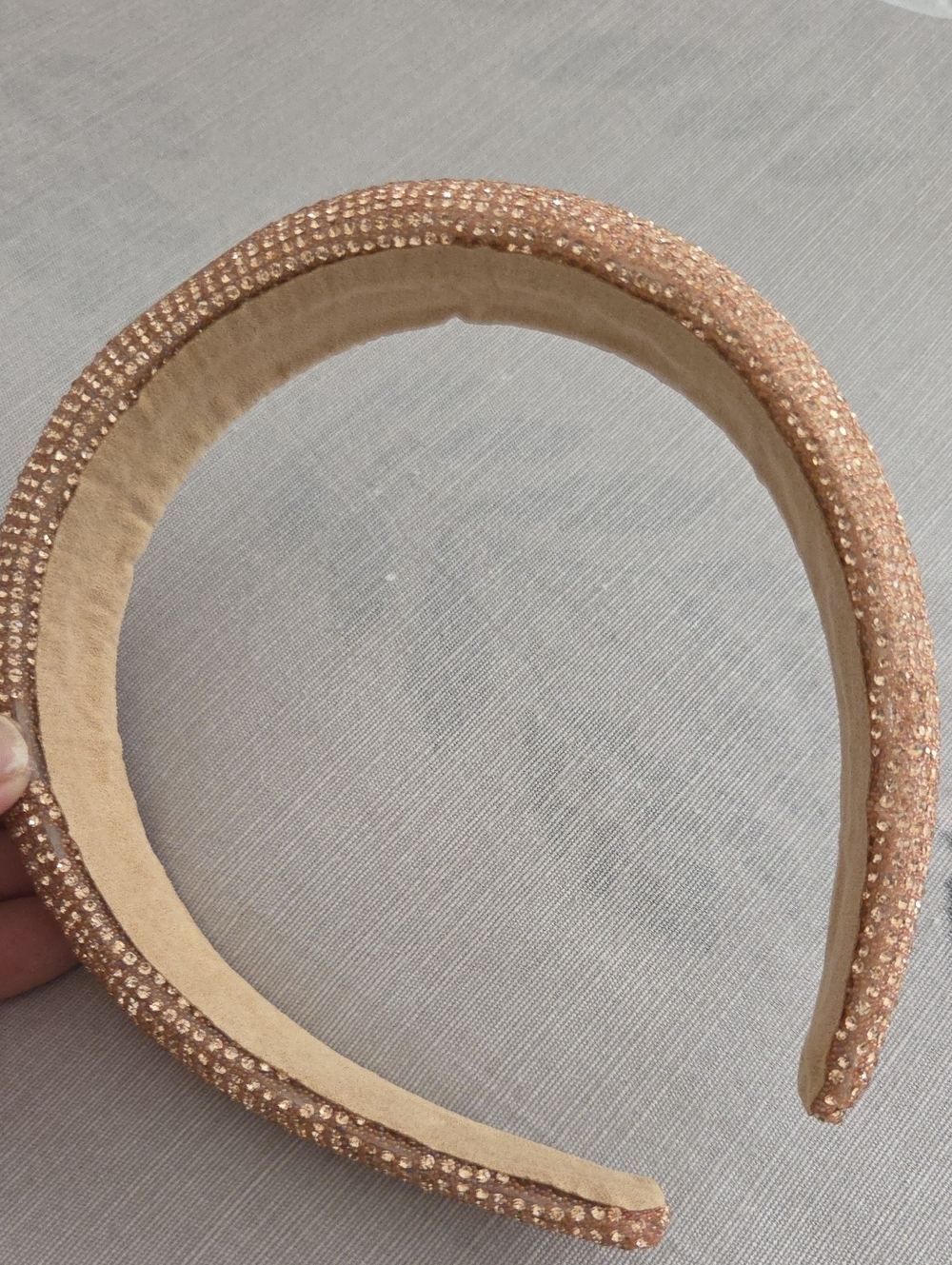 Embellished Padded Headband in Rose Gold BRAND NEW